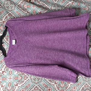 Danskin Now Purple Polyester Sweater, Size 1X (16W)